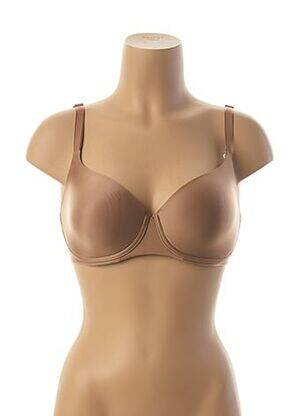 Sutien efect material satinat top sutien modelat culoare piersică DARJEELING femeie