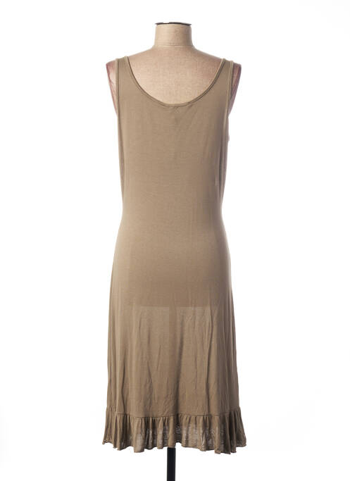 Rochie midi maro POUSSIERE D'ETOLE femeie