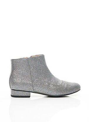 Botine/ghete închidere cu fermoar toc plat până la 3 cm argintiu MELLOW YELLOW femeie