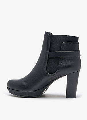 Botine/ghete material neted toc de 7 la 9 cm negru UNISA femeie