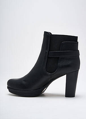 Botine/ghete material neted toc de 7 la 9 cm negru UNISA femeie