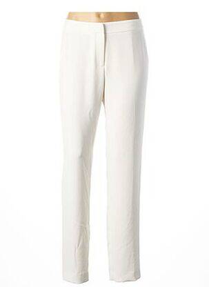 Pantalon drept alb MAISON 123 femeie