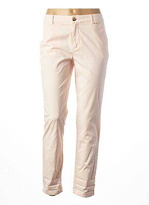 Pantalon drept roz MAISON 123 femeie