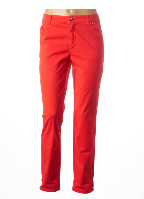 Pantalon drept portocaliu MAISON 123 femeie