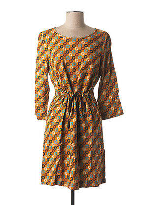 Rochie scurtă mâneci 3/4 mâneci 3/4 portocalie LE BOUDOIR D'EDOUARD femeie
