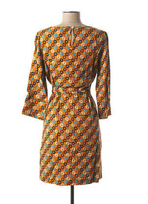 Rochie scurtă mâneci 3/4 mâneci 3/4 portocalie LE BOUDOIR D'EDOUARD femeie