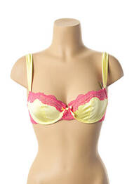 Sutien efect material satinat galben DARJEELING femeie
