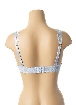 Sutien efect material satinat top sutien push-up albastru DARJEELING femeie
