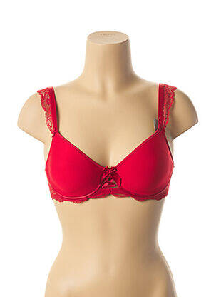 Sutien efect material satinat top sutien modelat roșu DARJEELING femeie