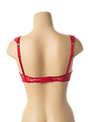 Sutien efect material satinat top sutien modelat roșu DARJEELING femeie
