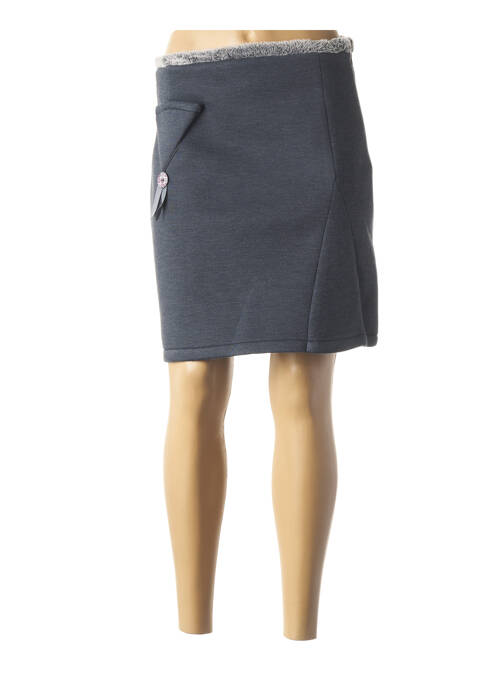 Fustă scurtă albastru LO! LES FILLES femeie