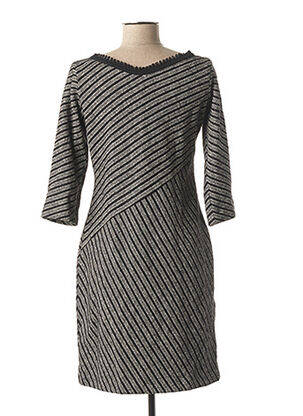 Rochie scurtă mâneci 3/4 mâneci 3/4 negru LO! LES FILLES femeie