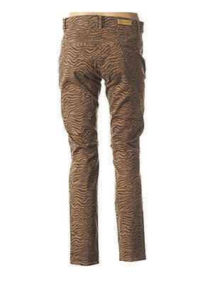 Pantalon 7/8 elasticitate mărime normală maro HAPPY femeie