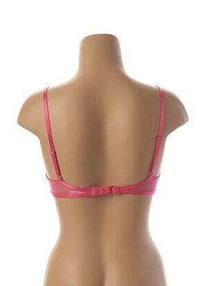 Sutien efect material satinat sutien balconet cu decolteu înalt roz DARJEELING femeie
