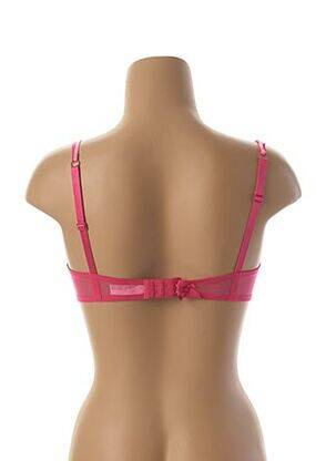 Sutien efect material satinat sutien balconet cu decolteu înalt roz DARJEELING femeie