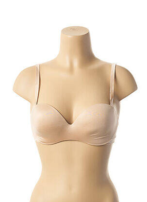 Sutien efect material satinat top sutien modelat culoare piersică DARJEELING femeie
