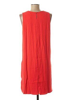 Rochie scurtă fără mâneci fără mâneci portocalie TREND femeie