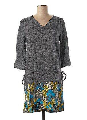 Rochie scurtă mâneci 3/4 mâneci 3/4 negru LITTLE CAPTAIN femeie