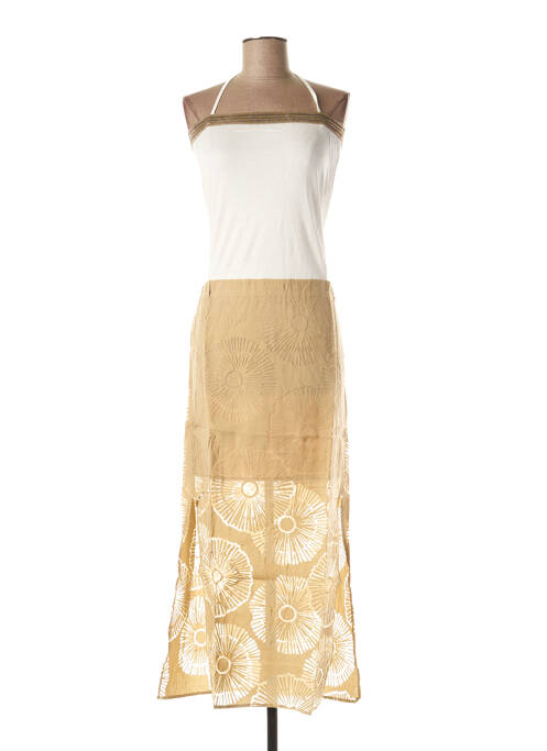 Rochie midi bej TREND femeie