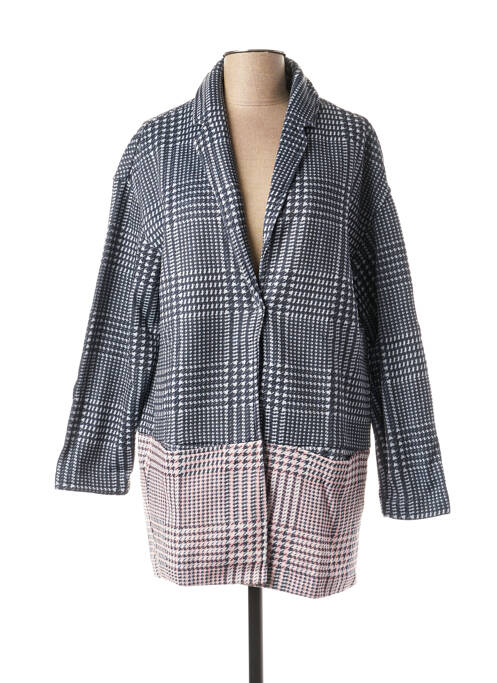 Palton lung gri MISS CAPTAIN femeie