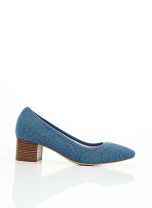 Pantofi cu toc toc de 4 la 6 cm albastru MAISON 123 femeie