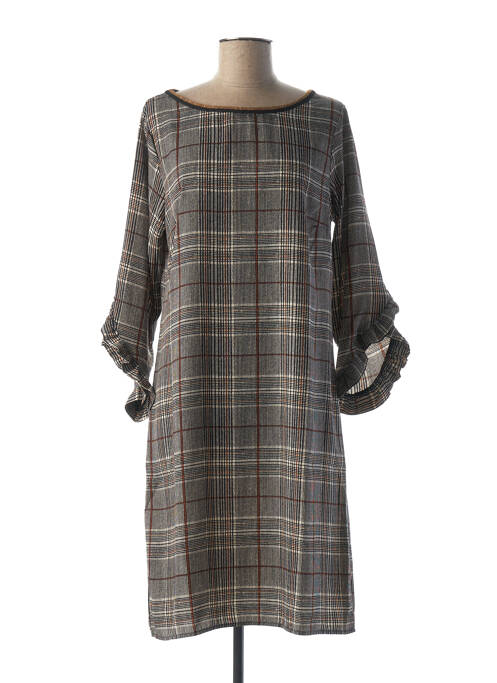 Rochie midi gri LA FEE MARABOUTEE femeie