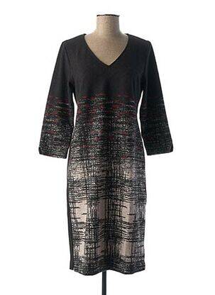 Rochie midi mâneci 3/4 mâneci 3/4 negru LA FEE MARABOUTEE femeie
