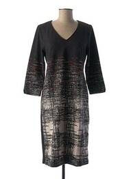 Rochie midi mâneci 3/4 mâneci 3/4 negru LA FEE MARABOUTEE femeie