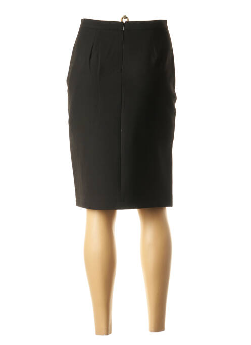 Fustă midi negru TRICOT CHIC femeie