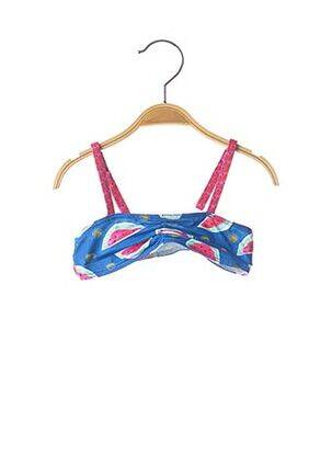 Sutien de costum de baie albastru PLAGE DU SUD fată