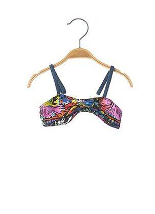 Sutien de costum de baie albastru PLAGE DU SUD fată