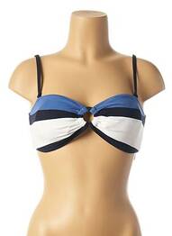 Sutien de costum de baie închidere cu legături de legat top sutien modelat albastru ANDRES SARDA femeie