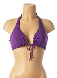 Sutien de costum de baie închidere cu legături de legat sutien cu susținere înaltă și burete detașabil violet RITRATTI femeie