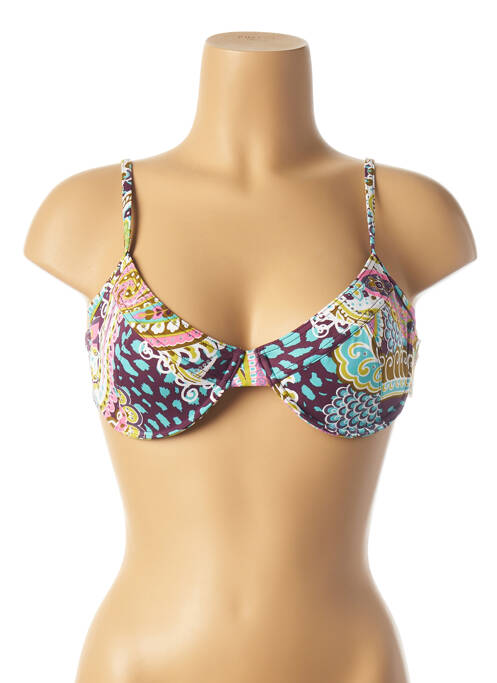 Sutien de costum de baie bretele elastice reglabile violet CYELL femme