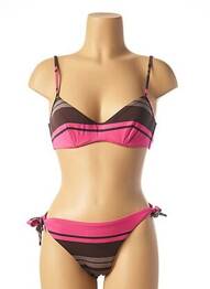Costum de baie din două piese închidere cu agrafă maro ANDRES SARDA femeie