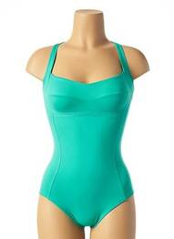 Costum de baie dintr-o singură piesă bretele elastice albastru ROIDAL femeie