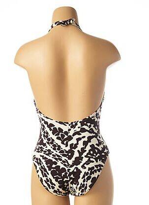 Costum de baie dintr-o singură piesă top triunghiuri top triunghiuri maro UNIVERSITY femme