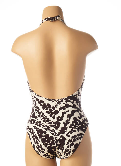 Costum de baie dintr-o singură piesă maro UNIVERSITY femeie