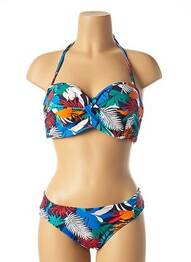 Costum de baie din două piese elasticitate top sutien modelat albastru CLEO BY PANACHE femeie