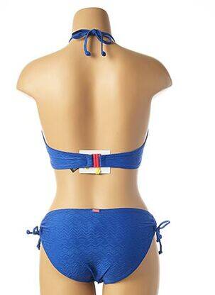 Costum de baie din două piese elasticitate top sutien modelat albastru CLEO BY PANACHE femeie