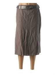 Fustă midi închidere cu fermoar lateral gri GERRY WEBER femme