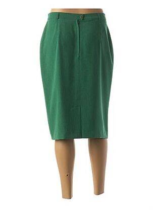 Fustă midi croială dreaptă verde FEDORA femeie