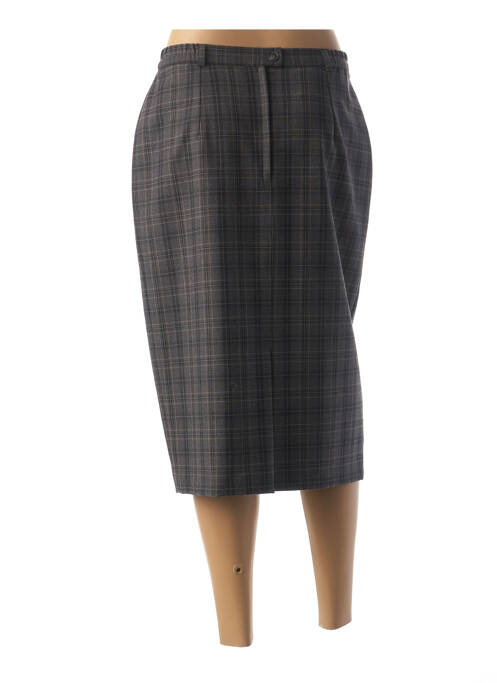 Fustă midi gri FEDORA femeie