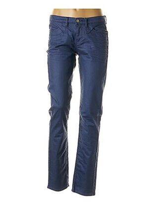 Pantalon slim talie joasă talie joasă albastru CKS femeie