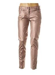 Pantalon slim talie joasă talie joasă roz CKS femeie