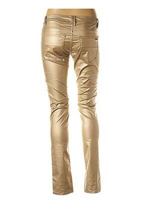 Pantalon slim talie joasă talie joasă galben CKS femeie
