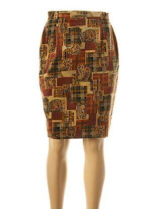 Fustă midi maro FEDORA femeie