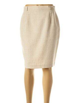 Fustă midi bej FEDORA femeie