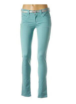 Pantalon slim talie joasă talie joasă albastru CKS femeie