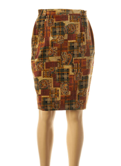 Fustă midi maro FEDORA femeie